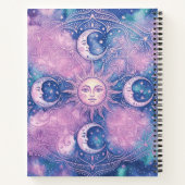 Carnet Mandala Galaxie Nébuleuse Soleil & Lune Céleste (Dos)