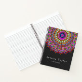 Carnet Mandala géométrique floral coloré (Intérieur)