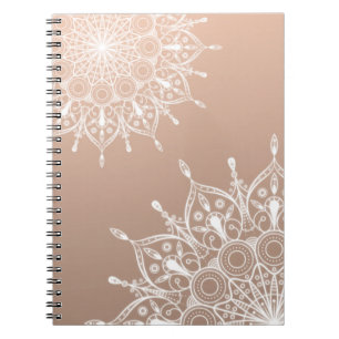 Carnet Mandala golden brown
