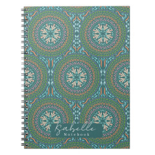 Carnet Mandala Green