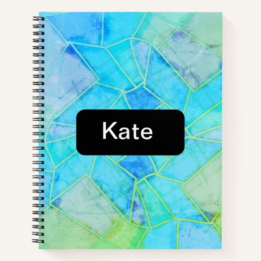 Carnet Mandala Green Chalk Sketch (Devant)