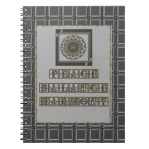 Carnet Mandala Gris Or