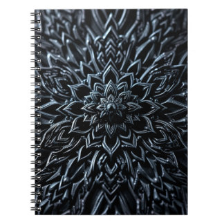 Carnet Mandala métallique foncé