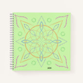 Carnet Mandala Multicolore À Main (Devant)