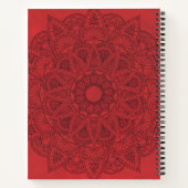 Carnet Mandala noir sur l'Arrière - plan Red Stains (Dos)