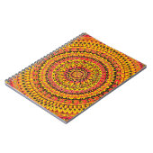 Carnet Mandala Original Art couleur orange (Côté gauche)