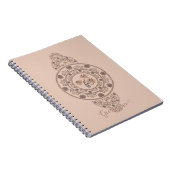 Carnet Mandala Ornementale Mocha Rococo Lotus (Côté Droit)
