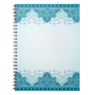 Carnet Mandala paisley, motif de l'est de l'Inde