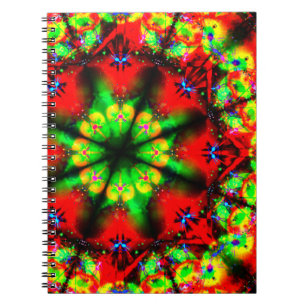 Carnet Mandala psychédélique de conception