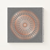 Carnet Mandala rose Gold Grey (Dos)