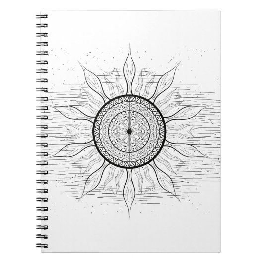 Carnet Mandala Soleil 1 (Devant)