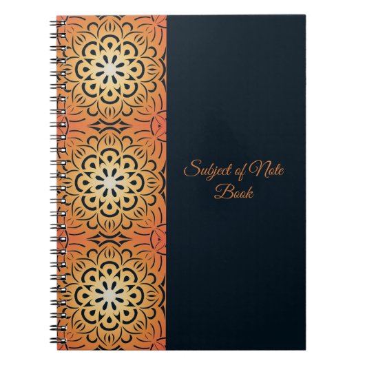Carnet Mandala Soleil Éclaté (Devant)