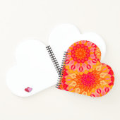 Carnet Mandala superposé orange rose jaune (Intérieur)