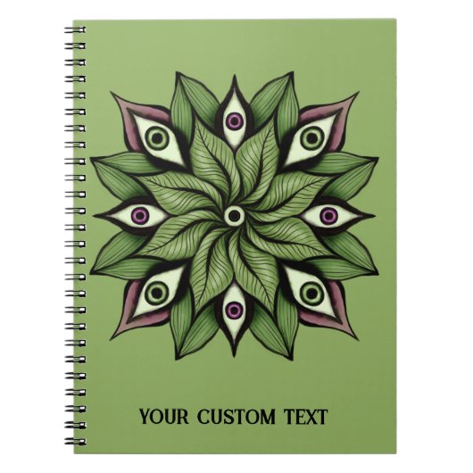 Carnet Mandala - Trippy Floral Patal (Devant)