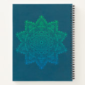 Carnet Mandala Vert Bleu (Dos)