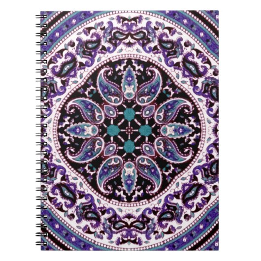 Carnet Mandala violet (Devant)