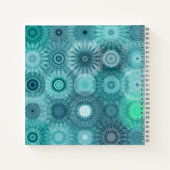 Carnet Mandalas bleus motif orné abstrait (Dos)