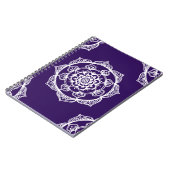 Carnet Mandalas sur le pourpre (Côté gauche)