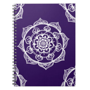 Carnet Mandalas sur le pourpre