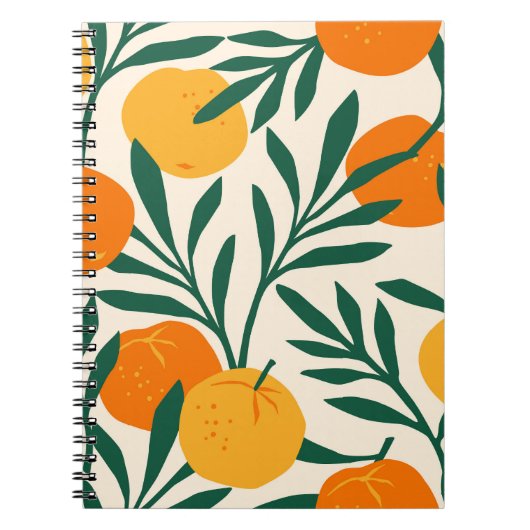 Carnet Mandarin Mosaic : Citrus Chic tendance (Devant)