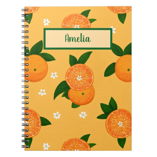 Carnet Mandarines d'été (Devant)