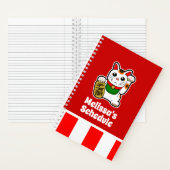 Carnet Maneki Neko - Chat japonais chanceux (À l'intérieur)