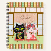 Carnet Maneki Neko Lucky Poiluna (Devant)