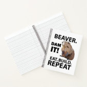 Carnet Manger Construire Répéter Drôle Castor Animal (Intérieur)