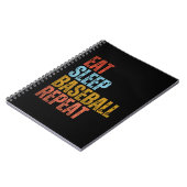 CARNET MANGER DORMIR BASEBALL RÉPÉTER (Côté gauche)