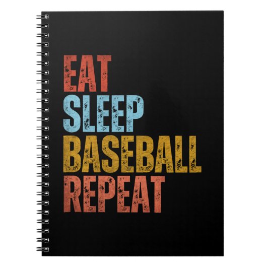 CARNET MANGER DORMIR BASEBALL RÉPÉTER (Devant)