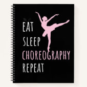 Carnet Manger Dormir Chorégraphie Répéter   (Devant)