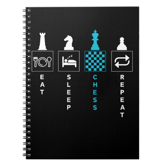 Carnet Manger Dormir Échecs Répéter (Devant)