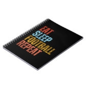 CARNET MANGER DORMIR FOOTBALL RÉPÉTER (Côté gauche)