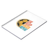 Carnet Manger Dormir Football Répéter Conception de Maill (Côté gauche)
