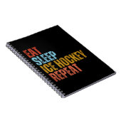 CARNET MANGER DORMIR HOCKEY SUR GLACE RÉPÉTER (Côté Droit)