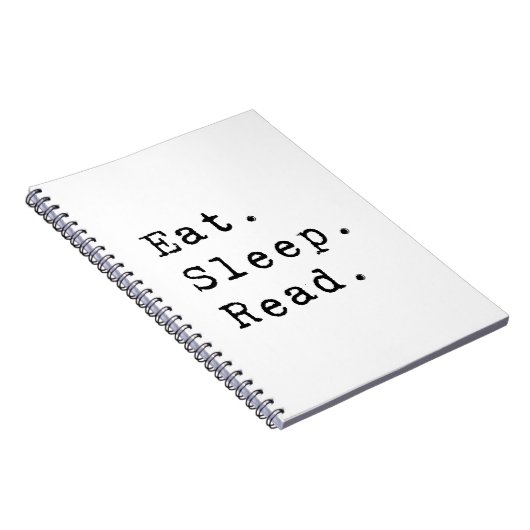 Carnet Manger. Dormir. Lire. (Côté Droit)