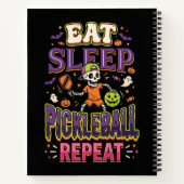 Carnet Manger Dormir Pickleball Répéter Pickleball (Dos)