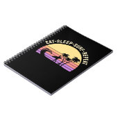 Carnet Manger Dormir Surfer Répéter (Côté gauche)
