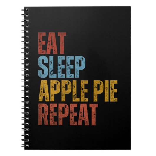 CARNET MANGER DORMIR TARTE AUX POMMES RÉPÉTER (Devant)