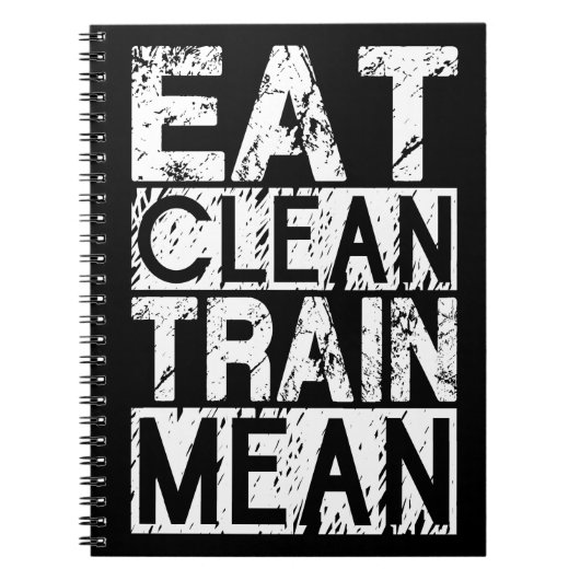 Carnet MANGER PROPRE, MOYEN DE TRAIN - Motivation de l'en (Devant)