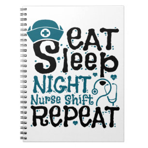 Carnet Manger Soir Nuit Infirmière Maj Répéter