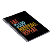 CARNET MANGER SOMMEIL BASEBALL RÉPÉTER (Côté Droit)