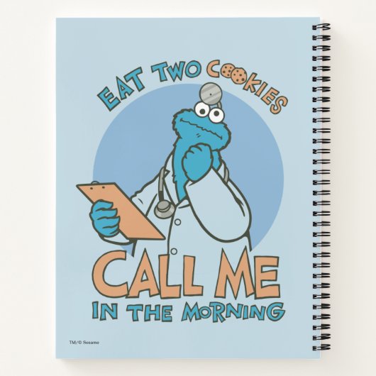 Carnet Mangez deux cookies, appelez-moi le matin (Dos)