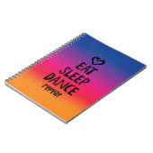 Carnet Mangez, dormez, dansez… Écrivez ! (Côté gauche)