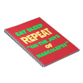 Carnet Mangez le sommeil Répétez Joys de Narcolepsy (Côté Droit)