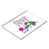 Carnet Mangez plus de gâteau Humour d'anniversaire (Côté gauche)