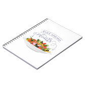 Carnet Mangez plus de plantes frais motivation salade let (Côté gauche)