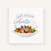 Carnet Mangez plus de plantes frais motivation salade let (Devant)