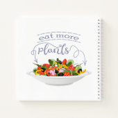 Carnet Mangez plus de plantes frais motivation salade let (Dos)