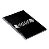 Carnet Mangez propre, train sec - Exercice Inspirational (Côté Droit)